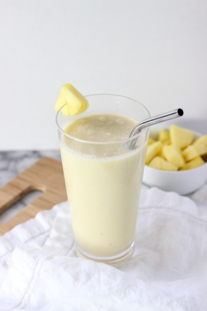 Vegan Pina Colada Breakfast Smoothie (With Video) | Miss Nutritionista